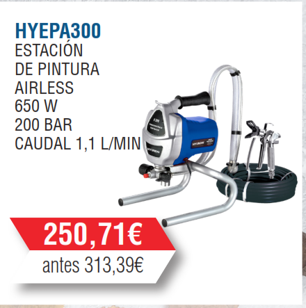 PISTOLA DE PINTURA AIRLESS HYUNDAI 650w