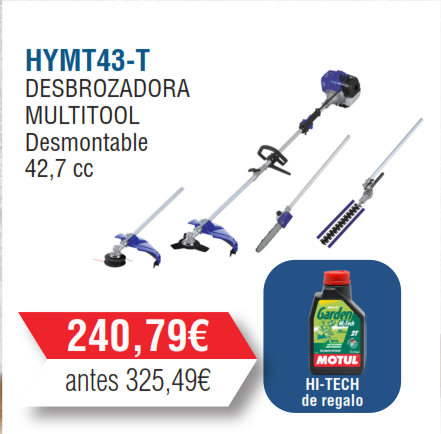 Desbrozadora Kit Multifunción Hyundai 4 en 1