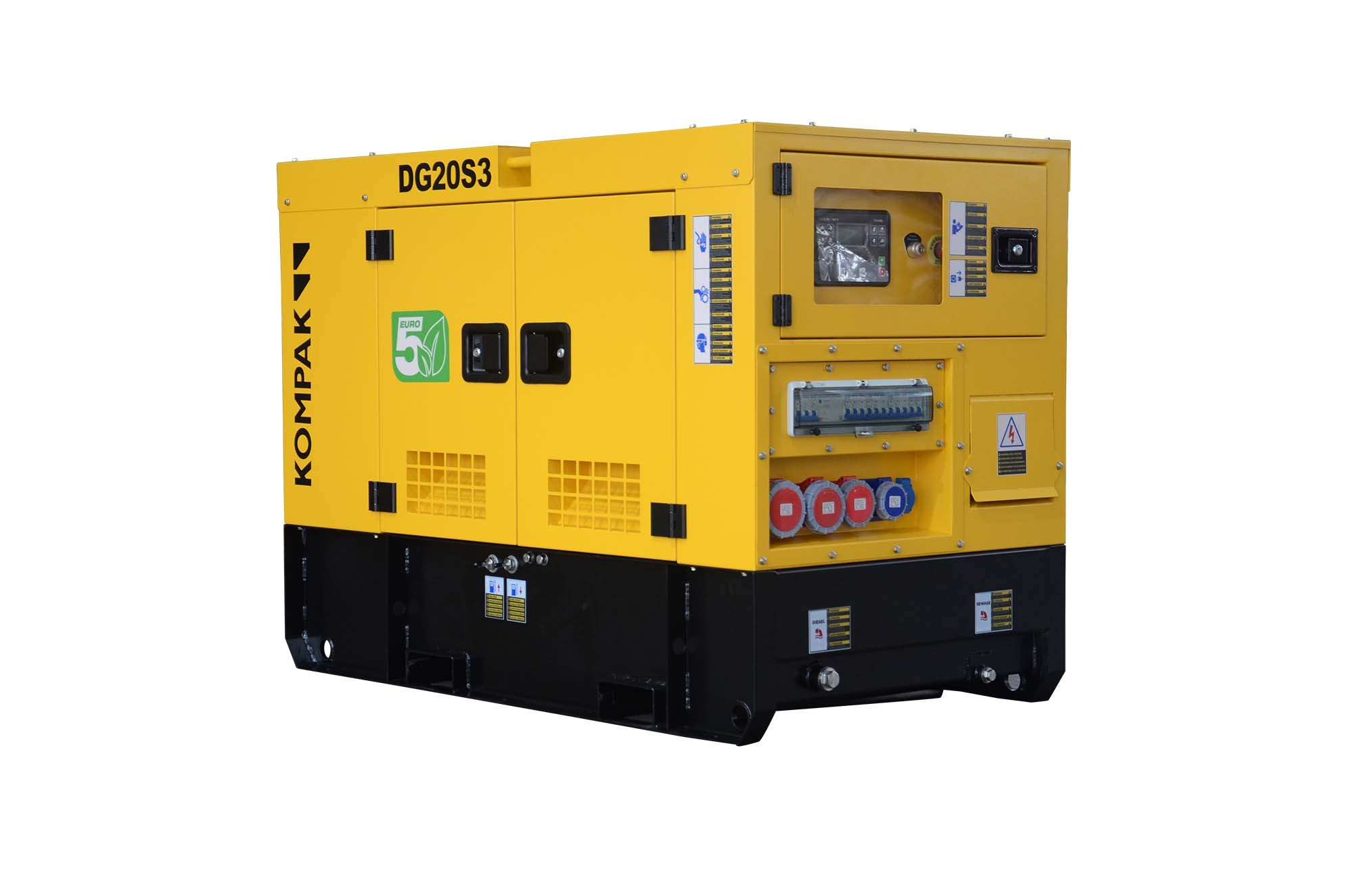 Generador Kompak Rental 20 kva, 400v  Euro 5 - 3000 rpm