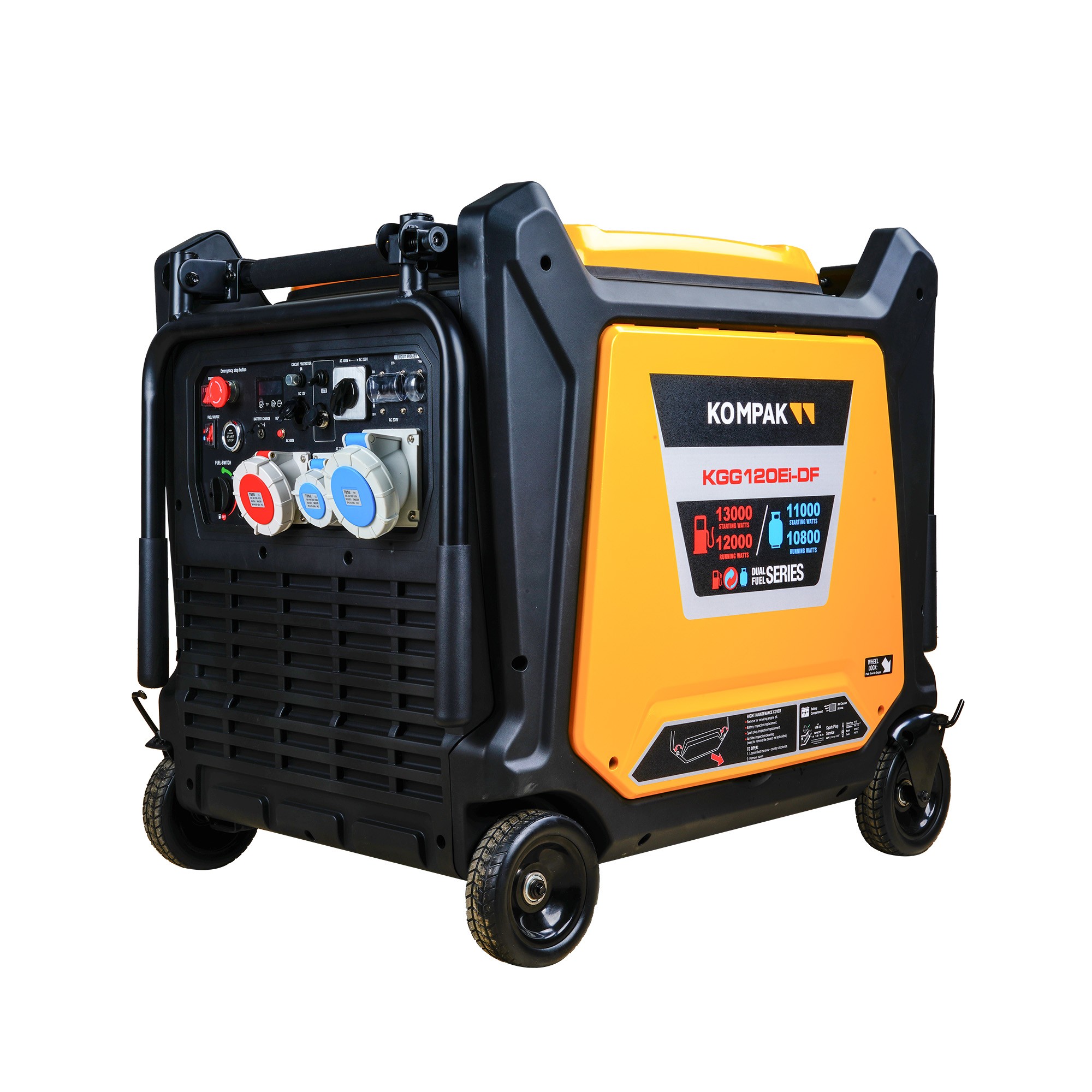 GENERADOR INVERTER KOMPAK 12000 w Dual Fuel